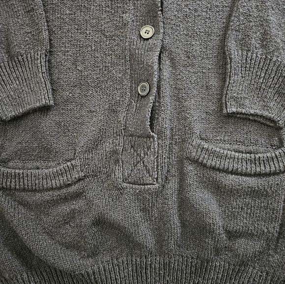 Silk Blend Daniel Sherman Oversize Black Cardigan - NWOT - Size L - Picture 6 of 12